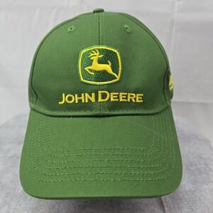 John Deere Mens Hat Everglades Farm Equipment Group Green Adjustable Cap